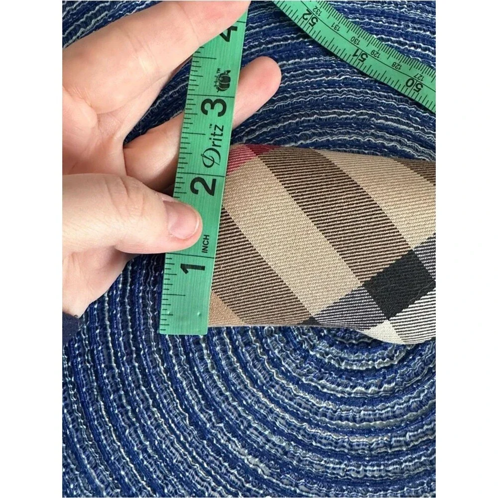 Burberry Nova Check Eyeglasses Hard Case Beige Black Plaid Glasses Case